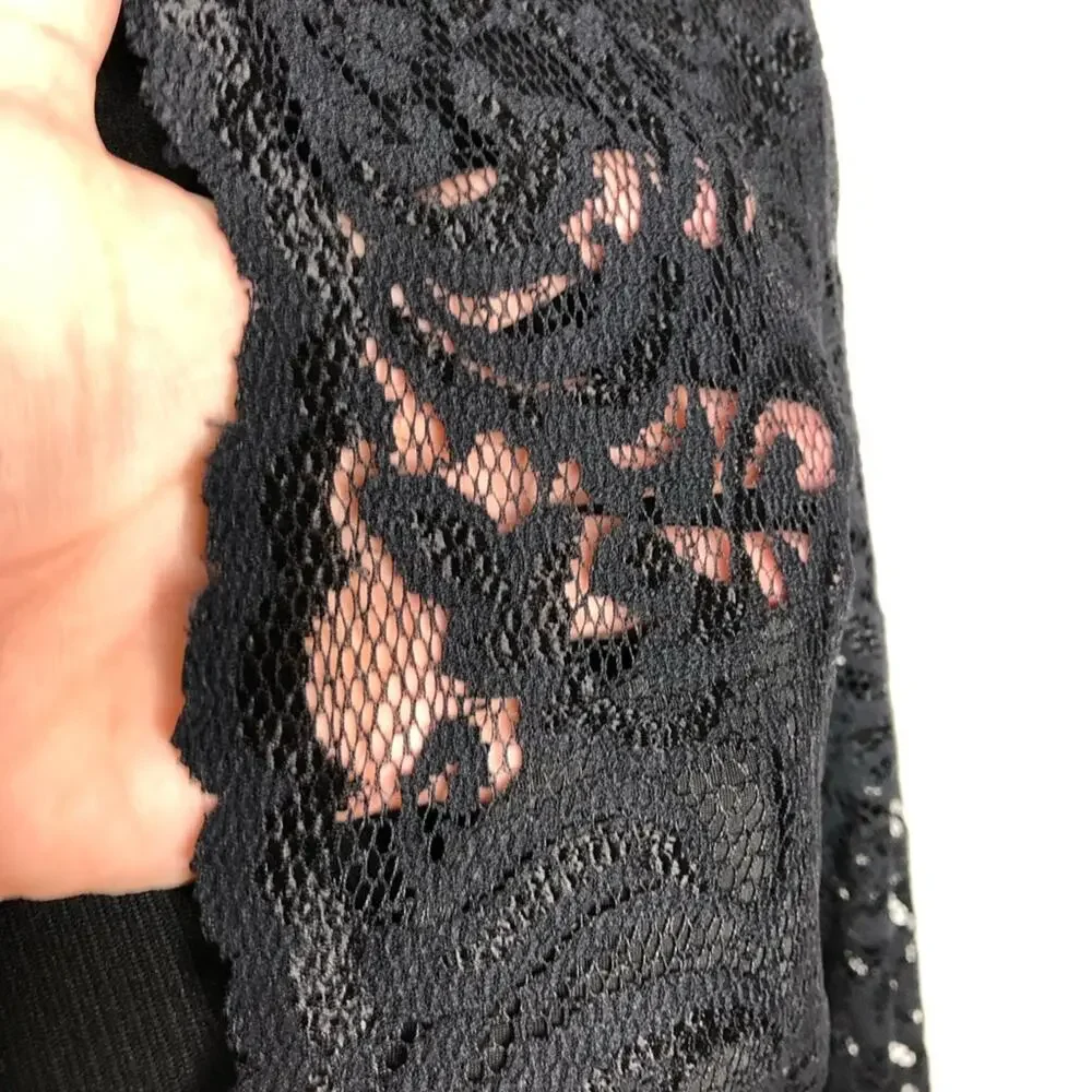 Joseph Ribkoff black lace overlay dress size 10 NWT classic elegant cocktail